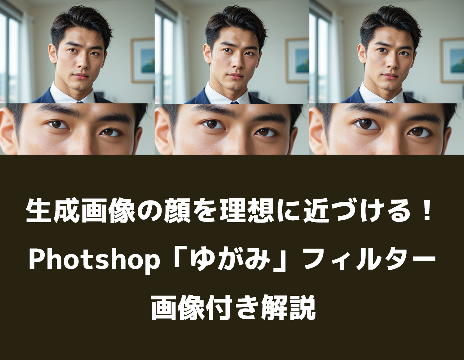 【超簡単整形】Photoshopの「ゆがみ」フィルターが神すぎる！好みの顔に簡単整形