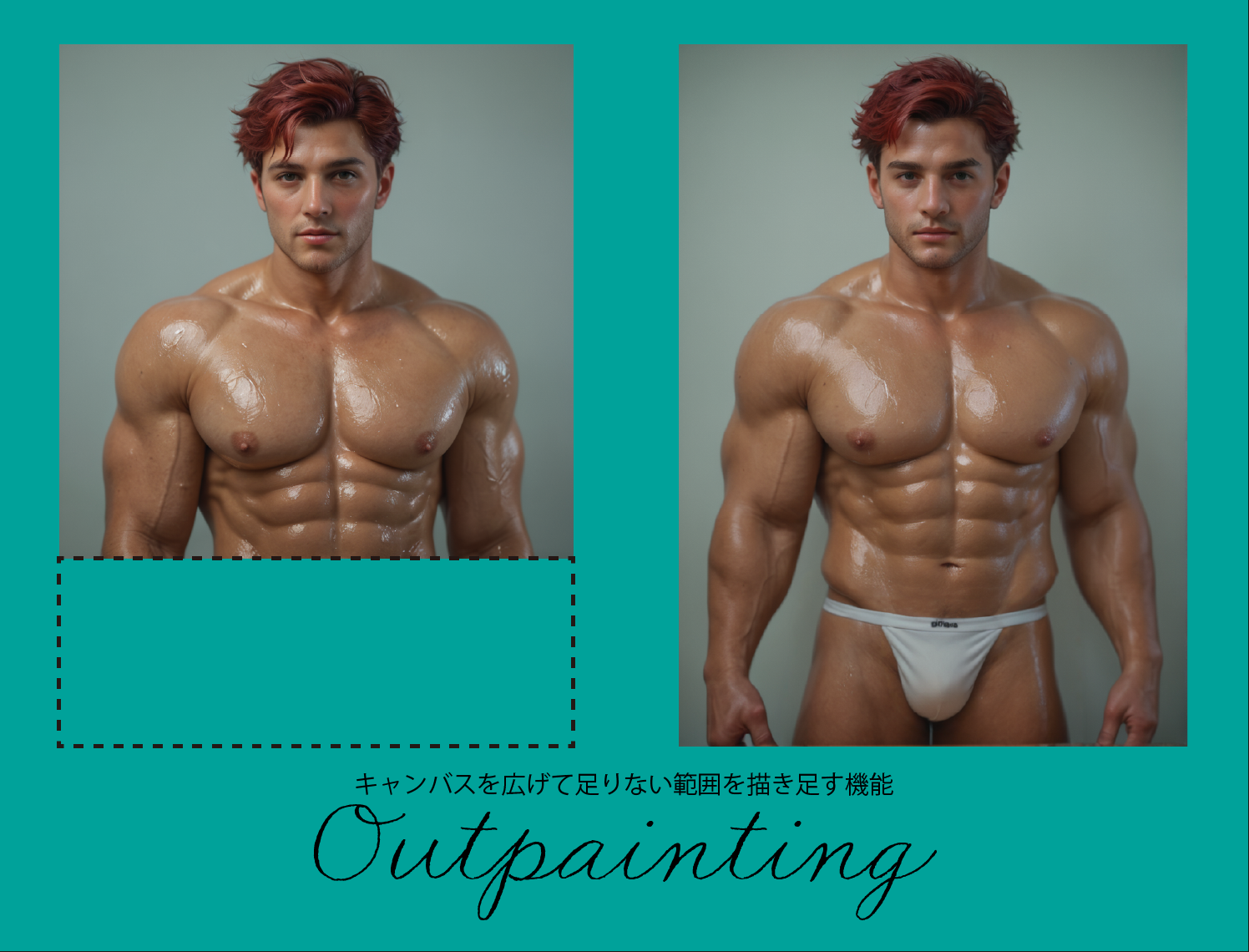 見切れた部分を描き足して欲しいときの神機能！「Outpainting」の使い方