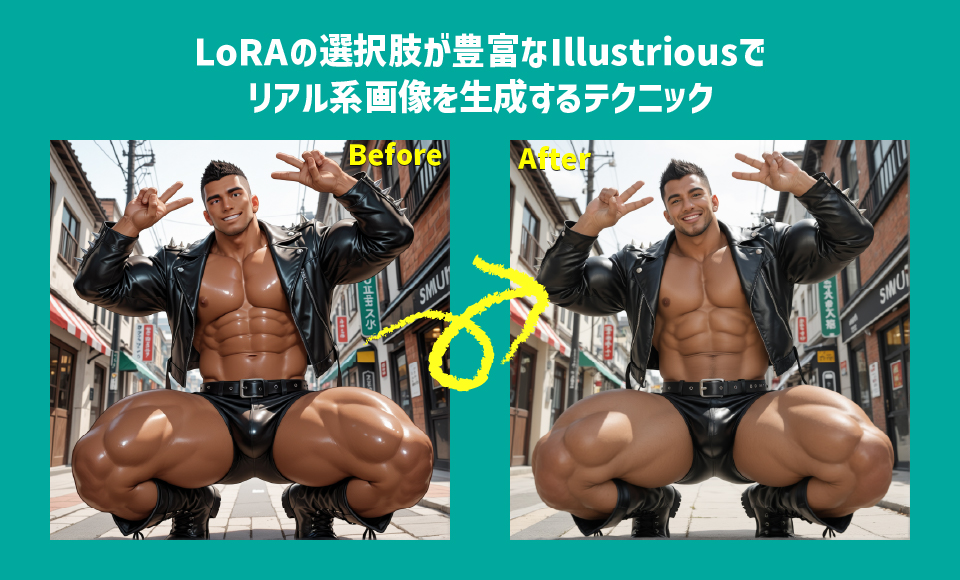 LoRAの選択肢が豊富なIllustriousでリアル系画像を生成する